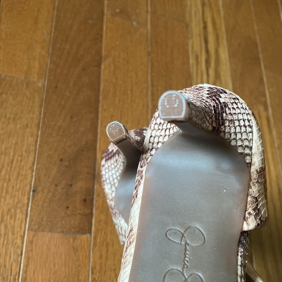 $70 Brown Snakeskin Stiletto Heels Jessica Simpson Prizma D'Orsay Pump 9 - Picture 8 of 8